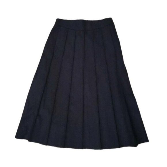 VTG NWT MARC JACOBS 100% Wool Black Pleated A-Line Maxi Skirt Size 10 Barneys NY - Picture 1 of 6